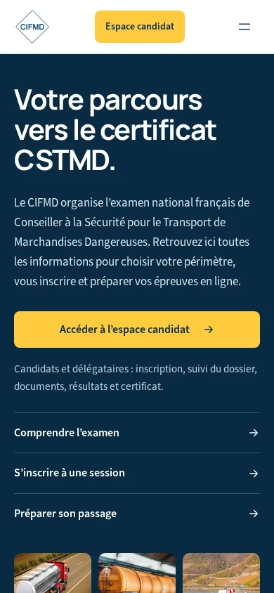 Aperçu d’une page du projet