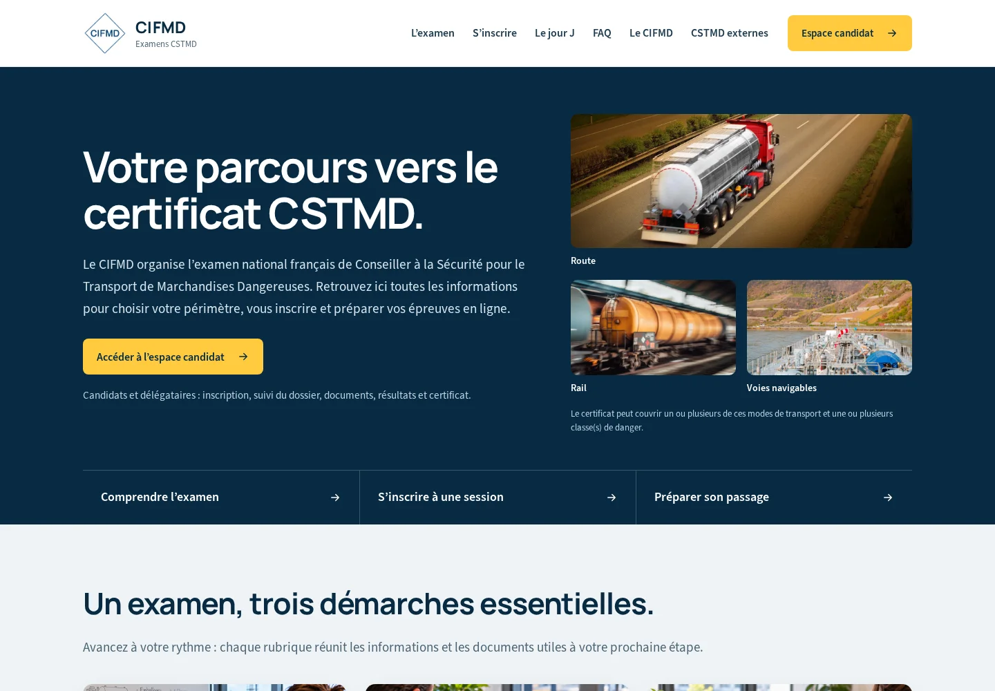 Aperçu d’une page du projet