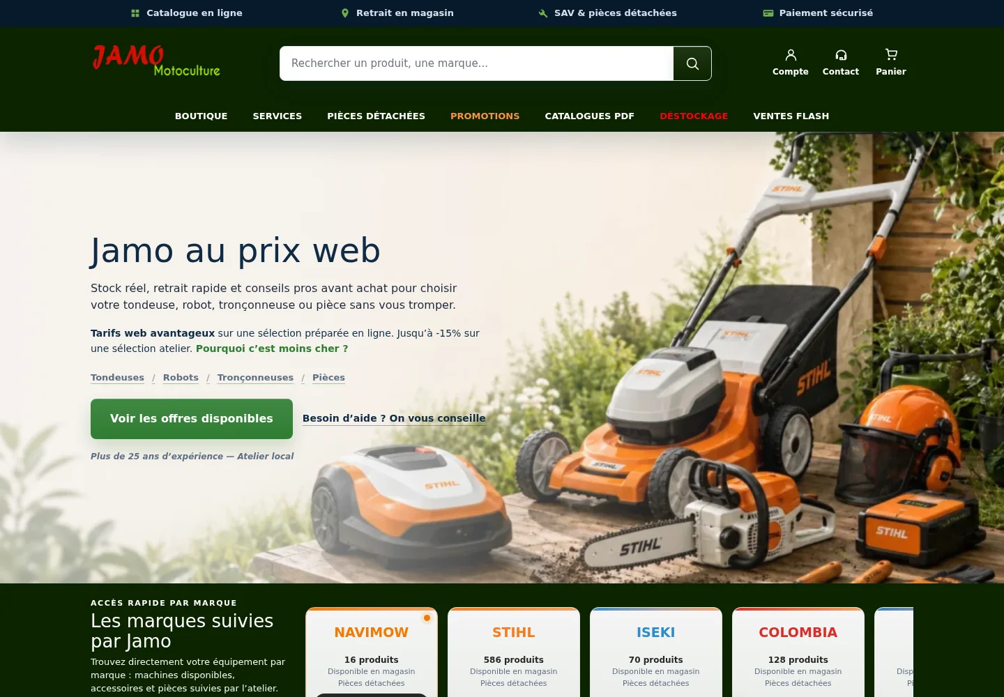 Aperçu d’une page du projet