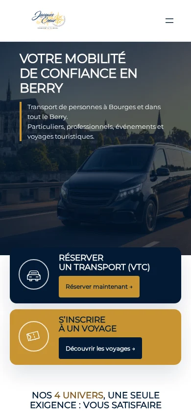 Aperçu d’une page du projet
