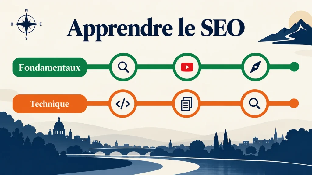 Deux parcours pédagogiques pour les fondamentaux et la technique du SEO.